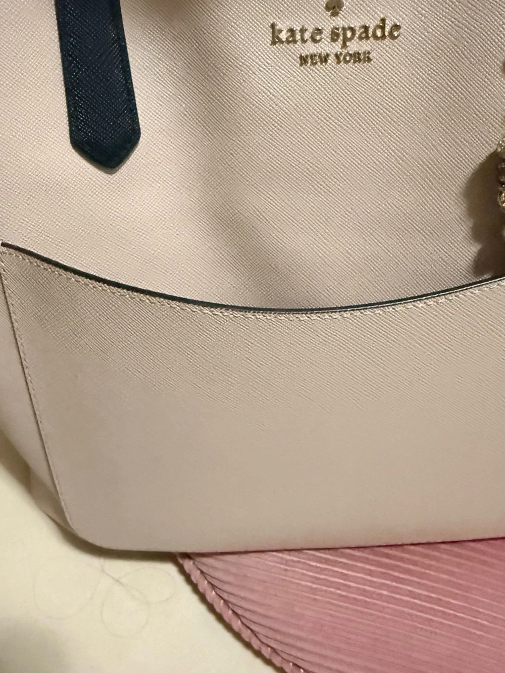 Kate Spade Blush Pink & Black Work Tote